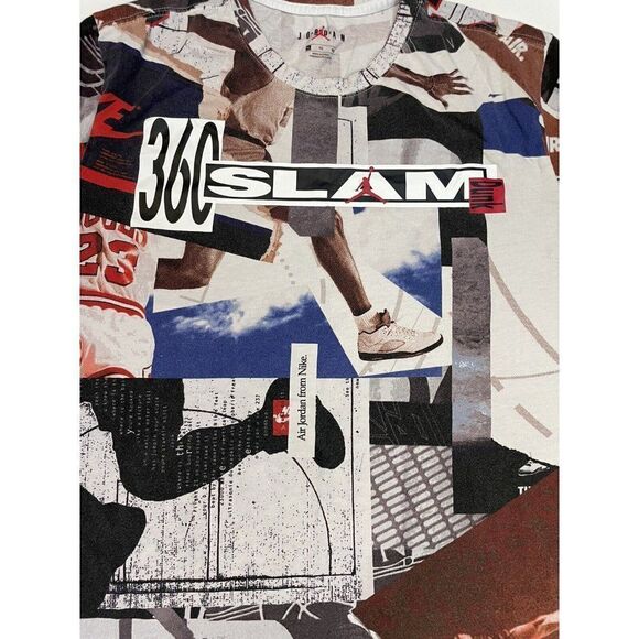 Nike Air Jordan Jumpman Photo All Over Print Graphic T-shirt Men XL - Picture 2 of 6